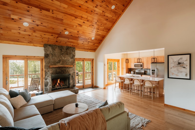 Bespoke traditional Tuscan villa interior with handcrafted solid wood furniture